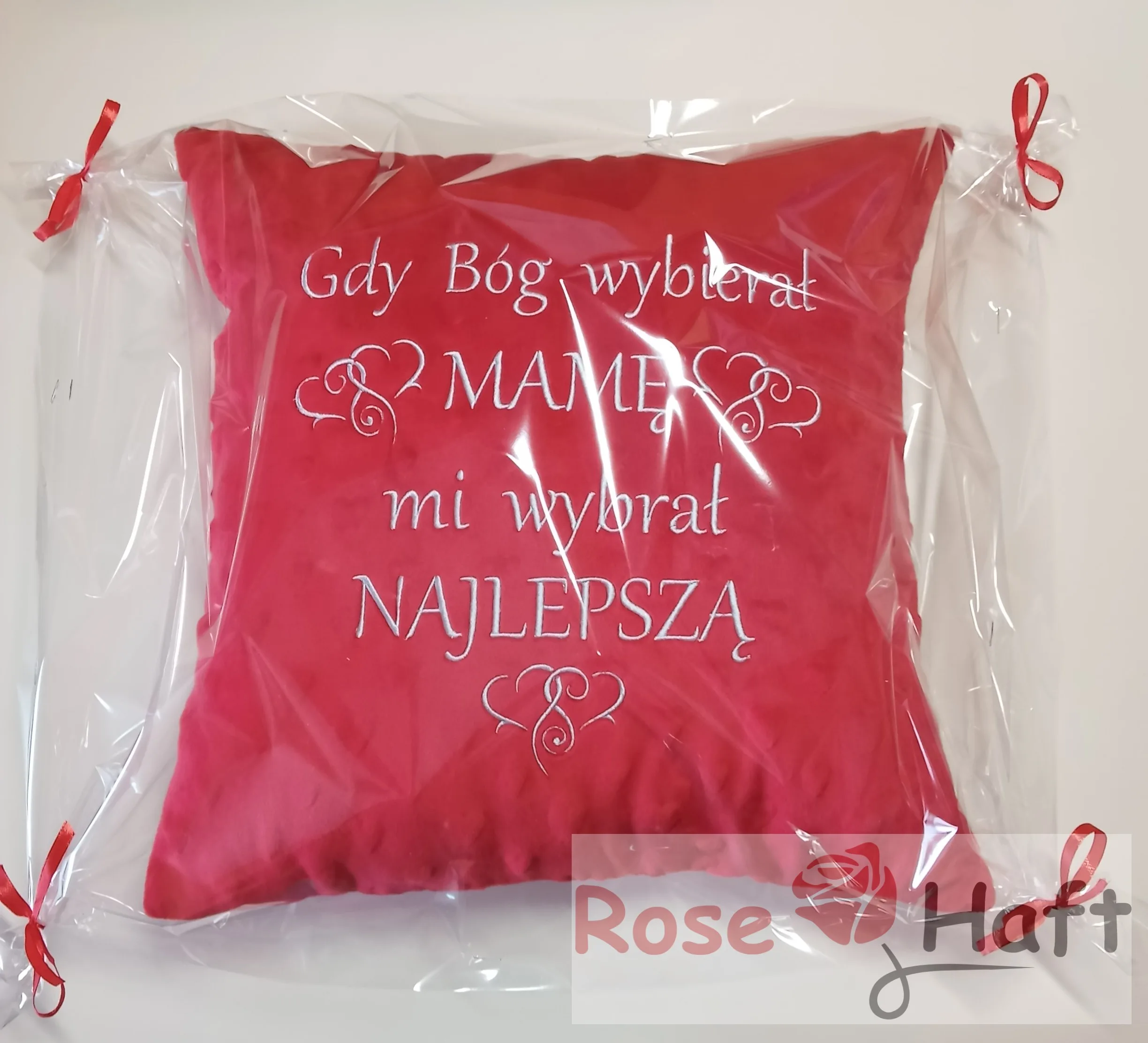 Poduszka dla mamy Prezent z dowolną dedykacją 45x45cm - obrazek 2
