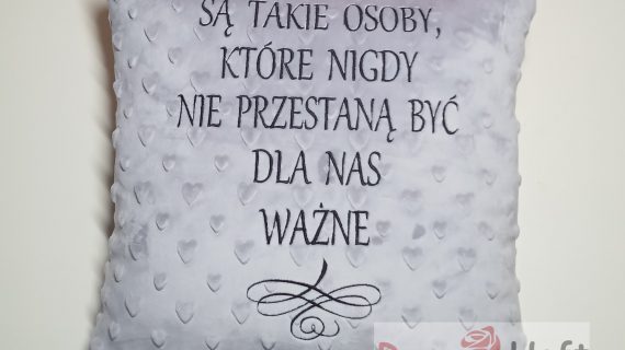 Poduszka prezent z dedykacją 45x45cm